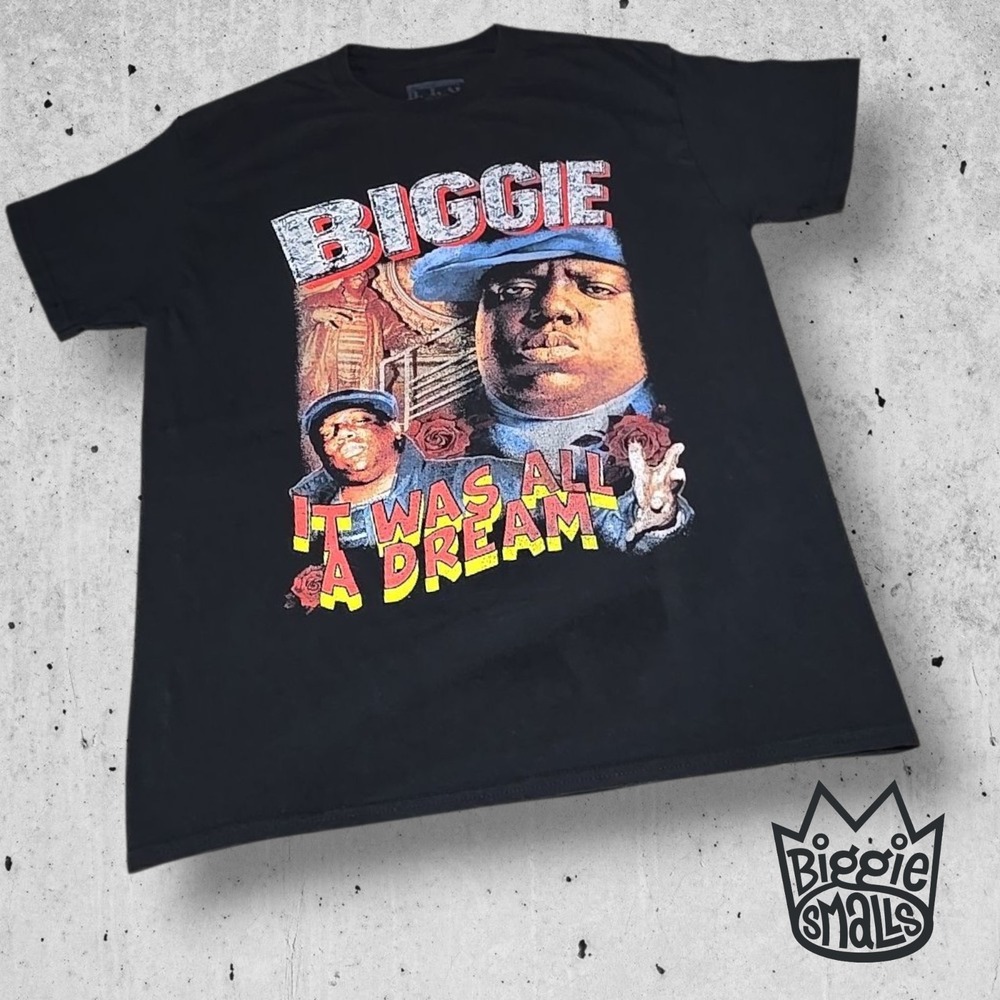 Notorious BIG Biggie Smalls It Was All‎ A Dream Tee Black M